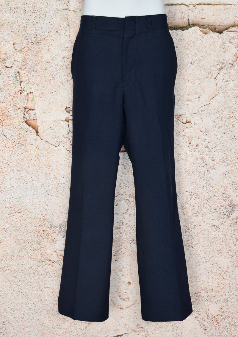 Vintage 60s Dark Blue TOWN & COUNTRY Polyester Dress Pants