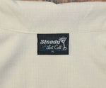 Men's Steady Last Call Tan Floral Bowling Shirt - XL