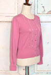 Pink Ribbon Striped JUNCTION WEST Petite Cardigan Sweater - PXL