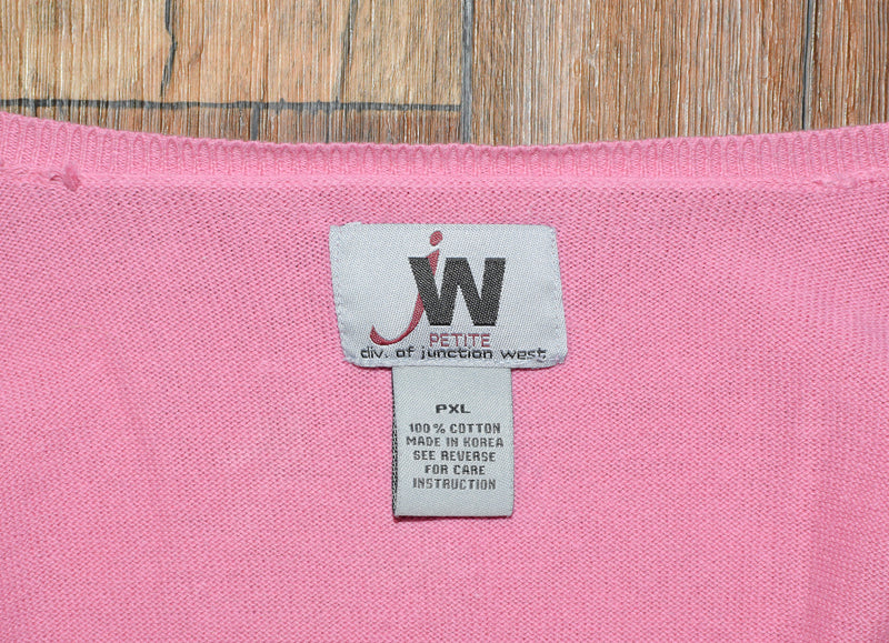 Pink Ribbon Striped JUNCTION WEST Petite Cardigan Sweater - PXL