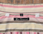 Men's Ben Sherman Pink/Brown Plaid Button Up Shirt - XXL