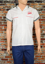 Vintage Men's Career Uniforms Embroidered "Galaxy Diner" Work Shirt - S