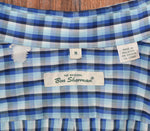 Blue Gingham BEN SHERMAN Short Sleeve Button Up Shirt - M