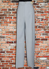 DEADSTOCK - Vintage Grey LEVI'S High Waisted Polyester Dress Pants - 20