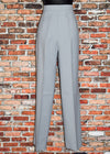 DEADSTOCK - Vintage Grey LEVI'S High Waisted Polyester Dress Pants - 20