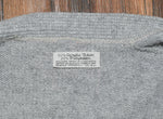 Vintage 70s/80s Grey Knit Acrylic Cardigan Sweater