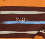 Men's Osiris Shoes Brown/Orange Striped Skate Polo - XL