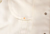 Vintage 70s White LEVI'S PANATELA TOPS Long Sleeve Snap Button Up Shirt Jacket - Small