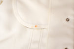 Vintage 70s White LEVI'S PANATELA TOPS Long Sleeve Snap Button Up Shirt Jacket - Small