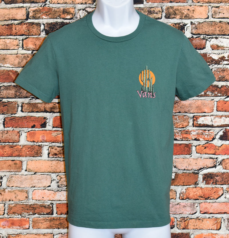 Green VANS "Greeting from Vans" Desert Cactus Short Sleeve T-Shirt - S