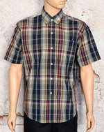 Men's Vintage Ralph Lauren Plaid Button Down Short Sleeve Shirt - L