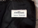 ヴィンテージ 80 年代 Cattiva by Maya Jornot ブラック &amp; ホワイト パーティー ドレス - 8