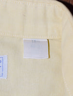 Vintage 80's Yellow MANHATTAN Long Sleeve Button Down Dress Shirt - 15-1/2 32-33