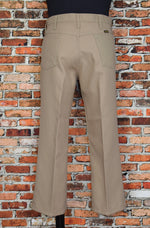 Khaki Brown WRANGLER Western Polyester Dress Pants - 36 X 29