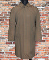 Vintage 60s Brown Plaid LONDON FOG Maincoats Trench Coat - 40 Reg