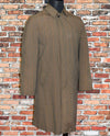 Vintage 60s Brown Plaid LONDON FOG Maincoats Trench Coat - 40 Reg