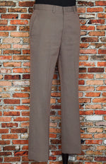 Vintage 70s Brown Herringbone SEARS, ROEBUCK AND CO. Polyester Dress Pants
