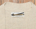 Vintage 70s/80s Beige PURITAN Knit Cardigan Sweater Vest - XL