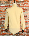 Vintage 80s Yellow MANHATTAN Long Sleeve Button Down Dress Shirt - 15-1/2 32-33