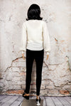 Women's Vintage F.A.I. White Knit Cardigan Sweater - M