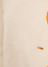 レディース ヴィンテージ 60 年代 ニット by Tally ベージュとオレンジのスカラップ カーディガン セーター - 14
