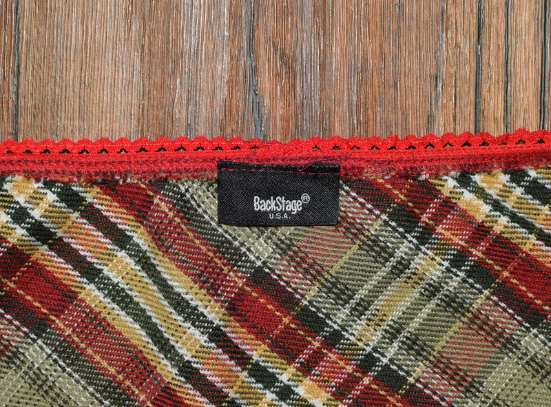 Green & Red Plaid Flannel BACKSTAGE Midi Skirt