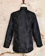 ヴィンテージらき☆すた中国チャイナ チャイナ チャイナ ドレス ブラック ジャケット - XL