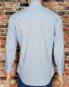 Vintage 80's Light Blue CHUTE #1 Long Sleeve Snap Button Western Shirt - M