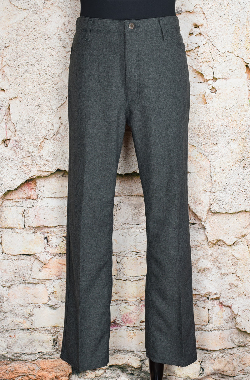 Dark Grey WRANGLER Polyester Dress Pants - 40 X 32 Dark Grey WRANGLER Polyester Dress Pants - 40 X 32