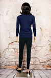 Women's Bass Dark Blue Cardigan Sweater - S