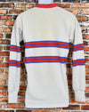 Vintage 80s Striped 'TASMAN C' "Americas Cup 1983" Long Sleeve Rugby Polo - 46