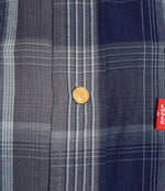 Blue & Grey Plaid LEVI STRAUSS & CO. Authentic Jeanswear Snap Button Western Shirt - M/M