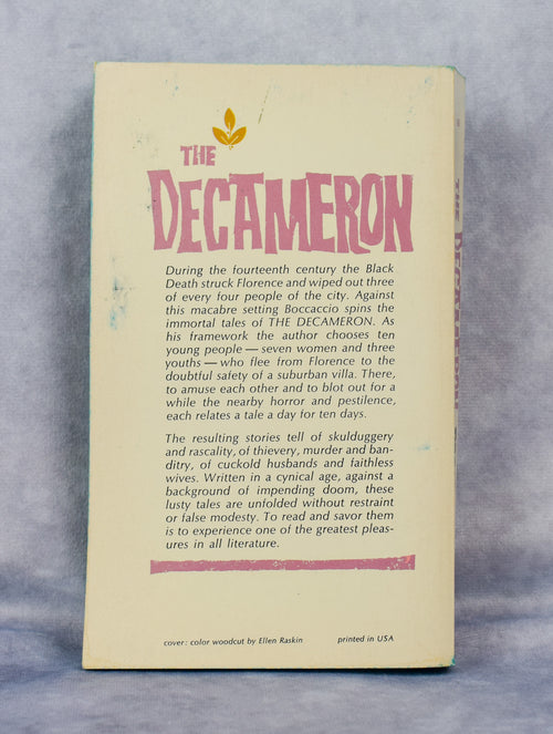 1962年、第1回デル印刷 - ジョヴァンニ・ボッカッチョのデカメロン - リチャード・アルディントン訳 - ペーパーバック本