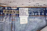 Women's Vintage 80s Jordache Light Acid Wash Denim Jean High Waisted Skirt - 5/6