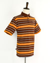 Brown & Orange Striped OSIRIS SHOES Skate Polo - XL