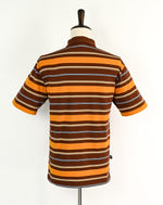 Brown & Orange Striped OSIRIS SHOES Skate Polo - XL