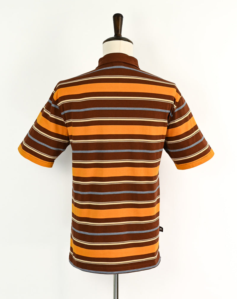 Brown & Orange Striped OSIRIS SHOES Skate Polo - XL