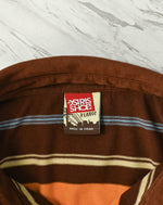 Brown & Orange Striped OSIRIS SHOES Skate Polo - XL