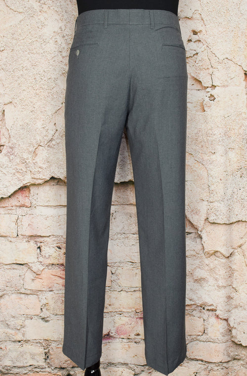 Vintage 70s/80s Grey LEVI'S Action Slacks Polyester Dress Pants