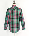 Vintage 90s Red & Green Plaid MARGUCCI Western Snap Button Long Sleeve Shirt - L