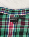 Vintage 90s Red & Green Plaid MARGUCCI Western Snap Button Long Sleeve Shirt - L