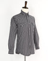 Vintage 90s Black Plaid FLYING R RANCHWEAR By RUDDOCK Long Sleeve Snap Button Western Shirt - M