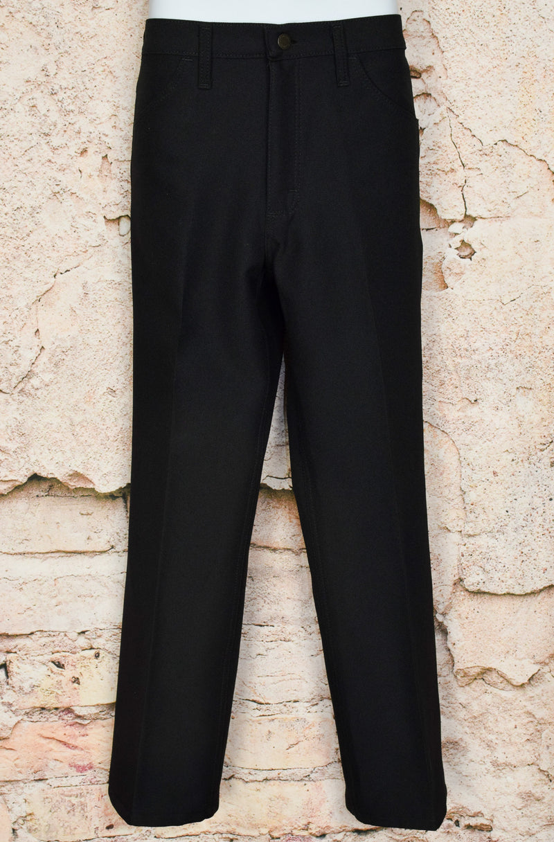 Black WRANGLER Western Polyester Dress Pants - 32 X 30