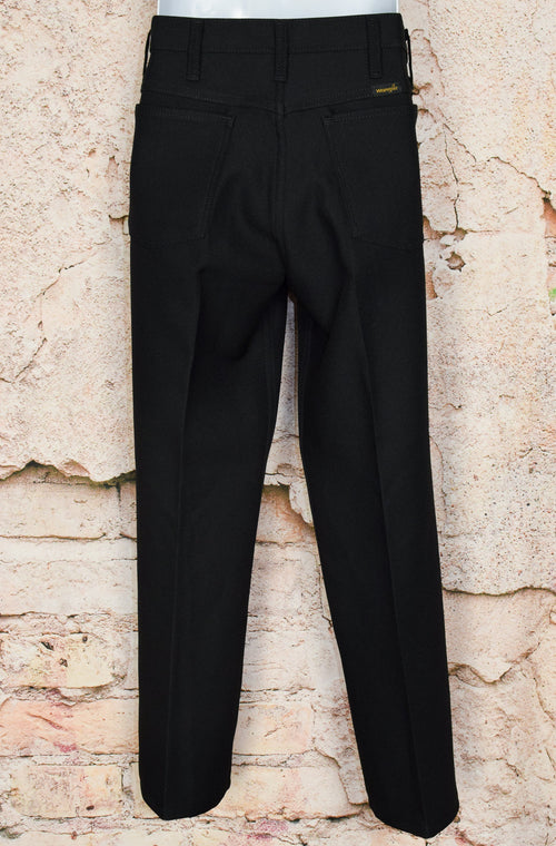 Black WRANGLER Western Polyester Dress Pants - 32 X 30