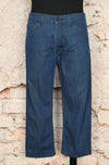 RARE Dark Blue LEVI'S Blank Black Tab Denim Jeans
