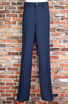 Vintage 70s Dark Blue LEVI'S 517 Dacron Polyester Dress Pants - 36 X 34