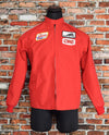 Men's Vintage 80s Flight Apparel, Ind. CRC Red Zip Up Racing Jacket - M