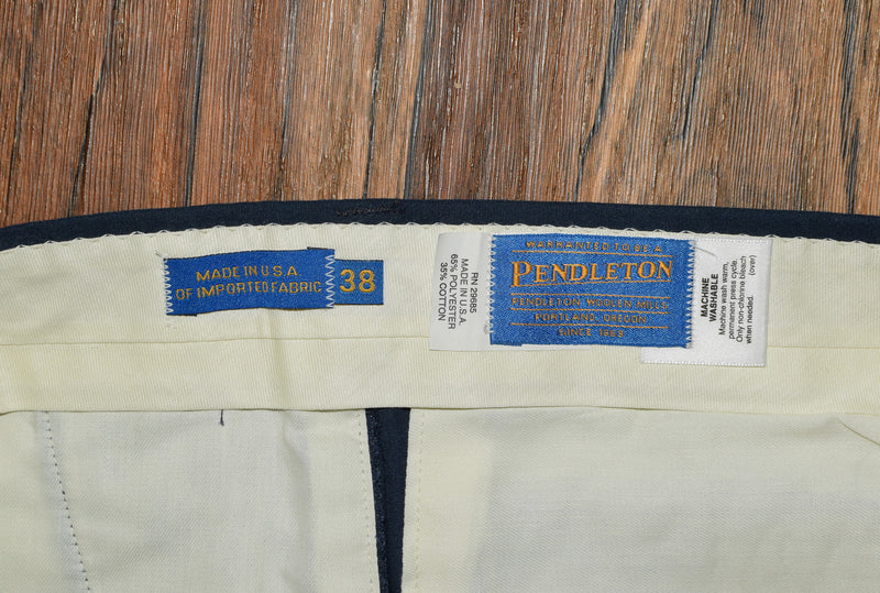 Vintage 90s Dark Blue PENDLETON Dress Pants - 38