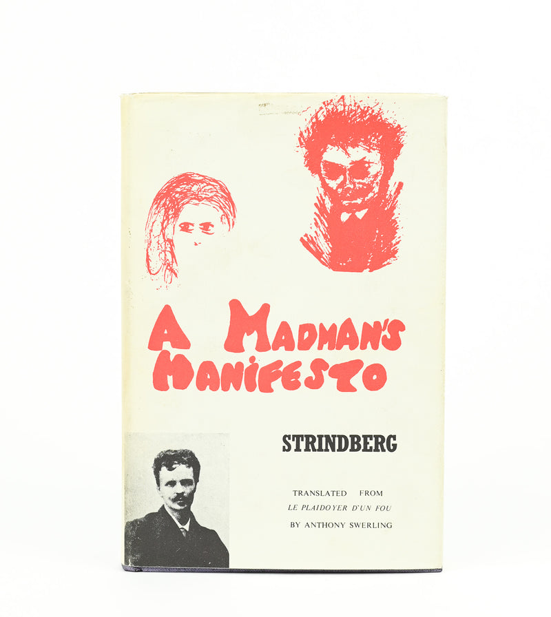 1971 Edition - A MADMAN'S MANIFESTO - August Strindberg - Hardback Book