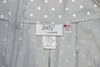 Vintage 90s Grey & White Polka-dot JODY CALIFORNIA High Waisted Midi Skirt - Large